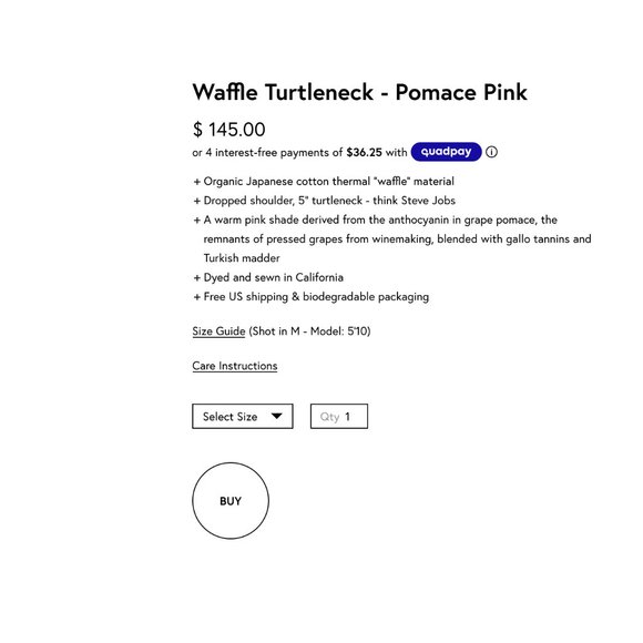 Olderbrother waffle turtleneck - Picture 4 of 4